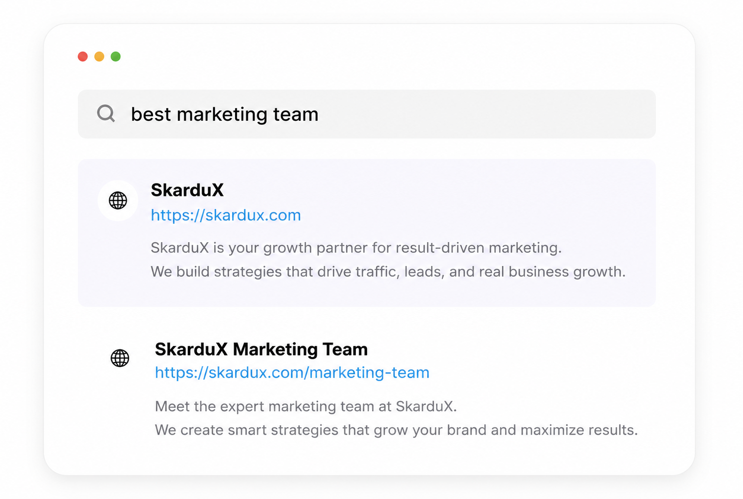 skardux search result